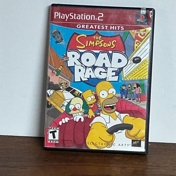 Vintage PlayStation 2 Video Game The Simpsons Road Rage - Picture 1 of 4